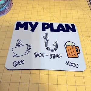 Hand pressed Sublimation Mouse Pad, Brand New!